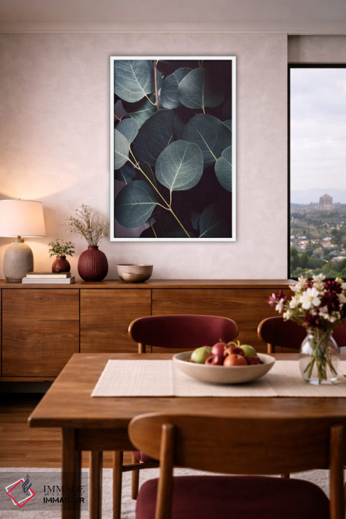 تابلو دکوراتیو برگ های اکالیپتوس اثر لوپن گرین - D5W