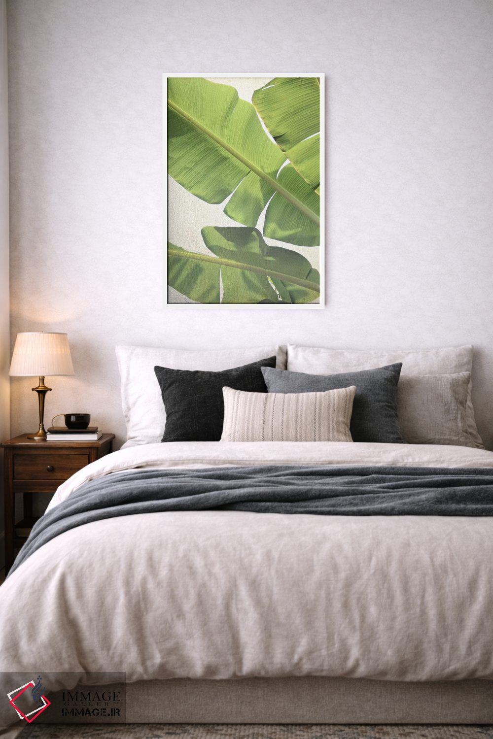 تابلو دکوراتیو موز سبز اثر لوپن گرین - D4W