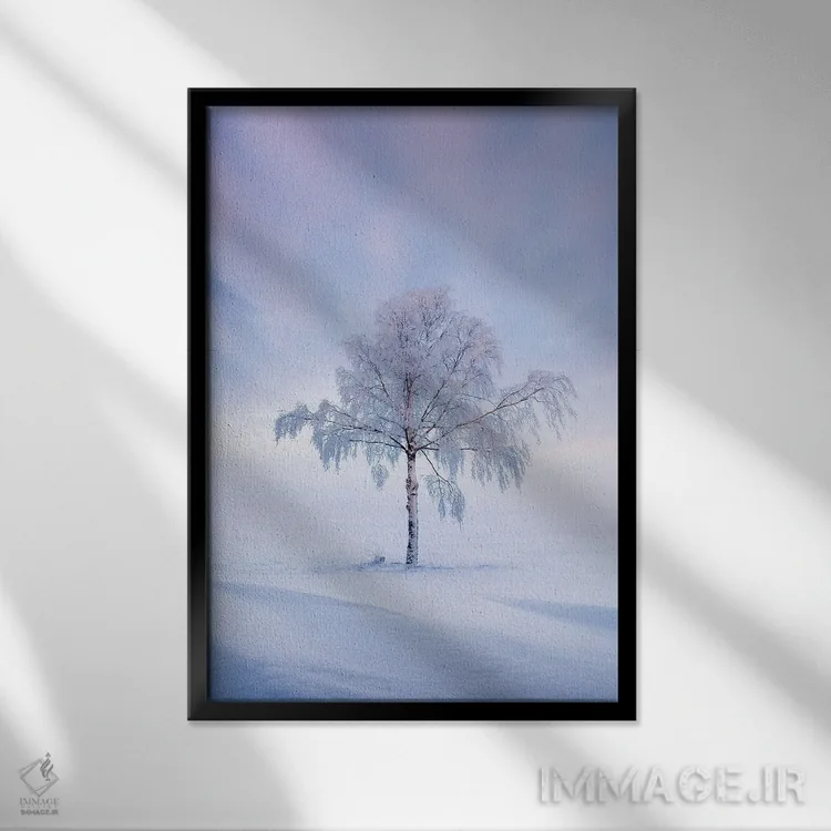 تابلو دکوراتیو تنهایی II اثر لاری لوهی - نمای قابدار مشکی