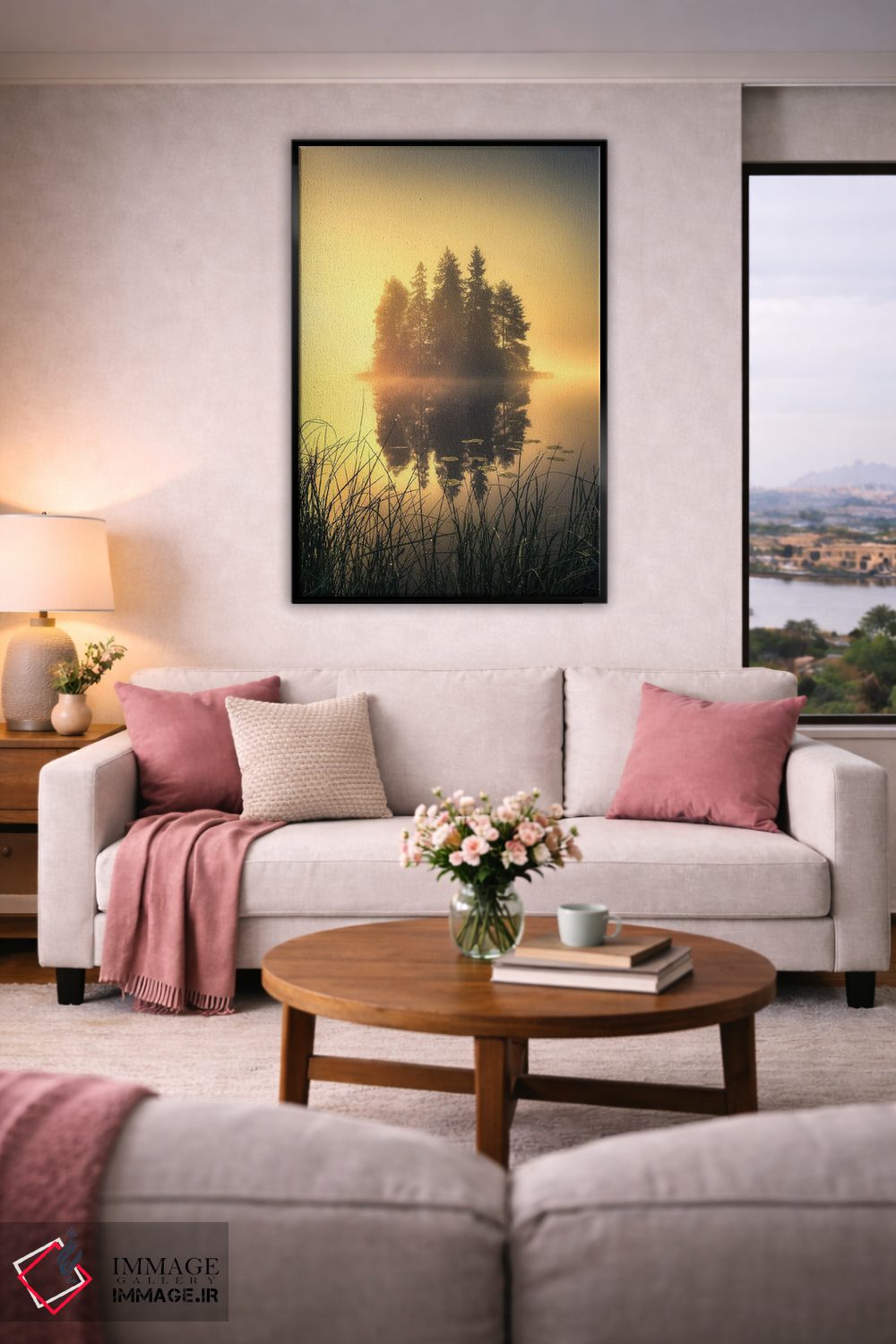 تابلو دکوراتیو مه اسرارآمیز اثر لاری لوهی - D4B