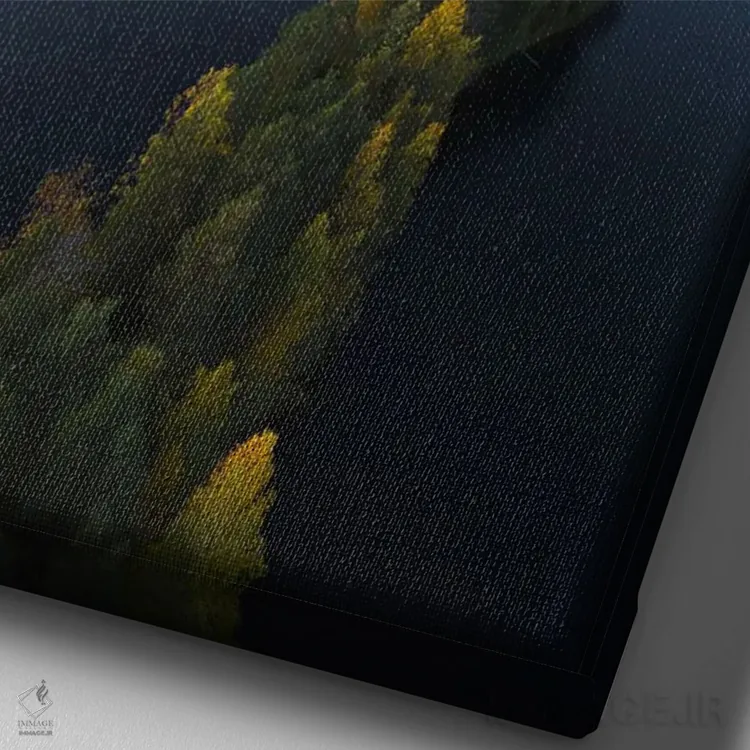 تابلو دکوراتیو جزیره مار اثر لاری لوهی - نمای نزدیک بافت بوم