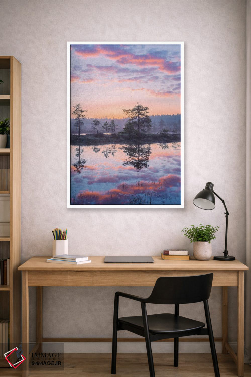 تابلو دکوراتیو تابستان پاستلی اثر لاری لوهی - D1W