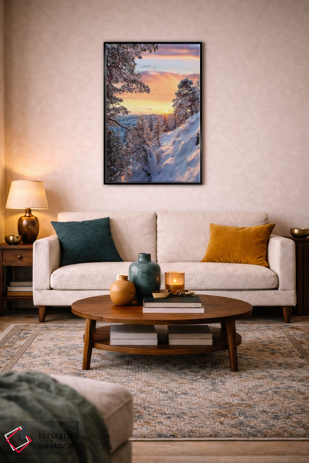 تابلو دکوراتیو ردپای صبحگاهی III اثر لاری لوهی - D5B