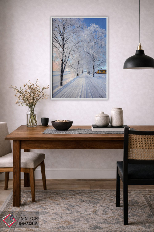 تابلو دکوراتیو جاده زمستانی II اثر لاری لوهی - D3W