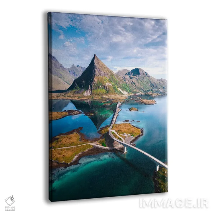 تابلو دکوراتیو لئوفوتن از نمای هوایی اثر لاری لوهی - نمای پرسپکتیو محصول