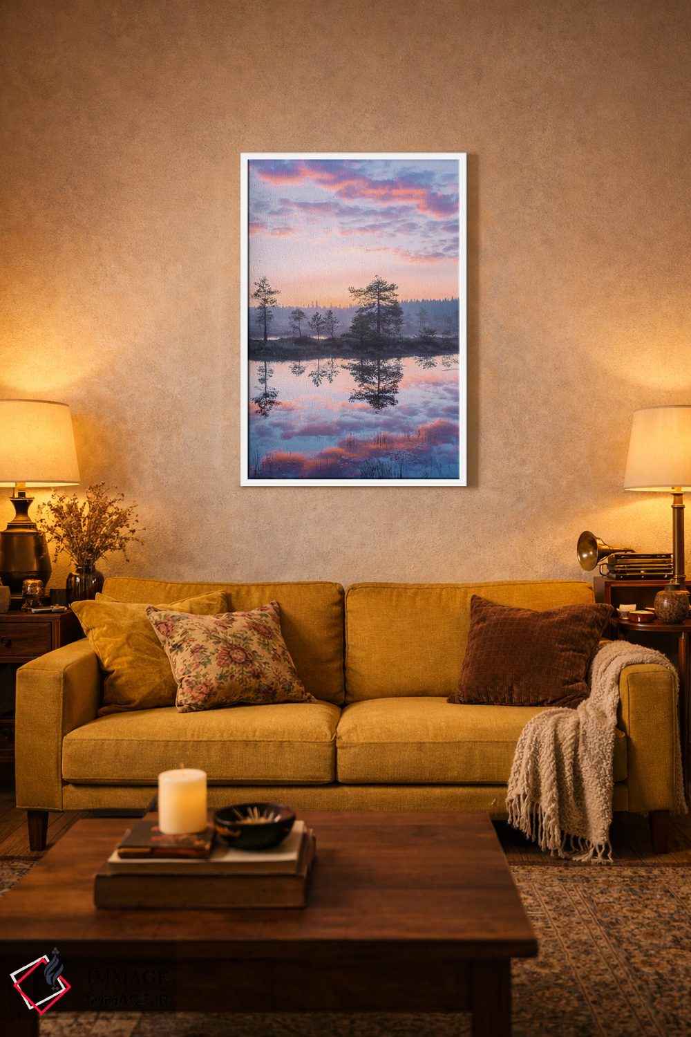 تابلو دکوراتیو تابستان پاستلی اثر لاری لوهی - D3W