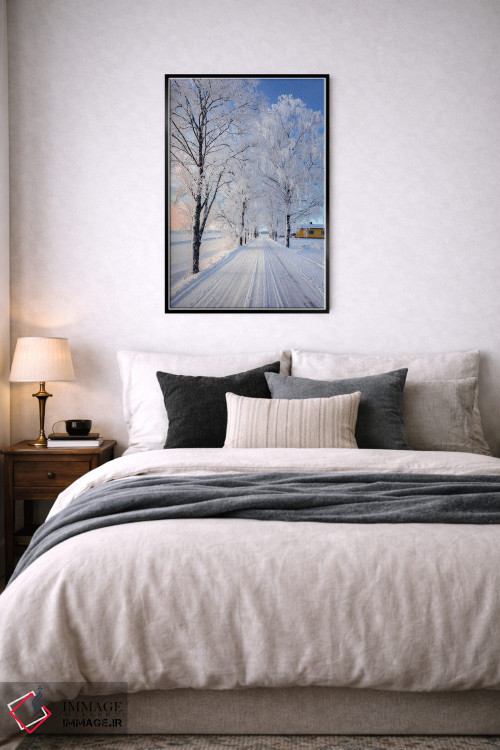 تابلو دکوراتیو جاده زمستانی II اثر لاری لوهی - D6B
