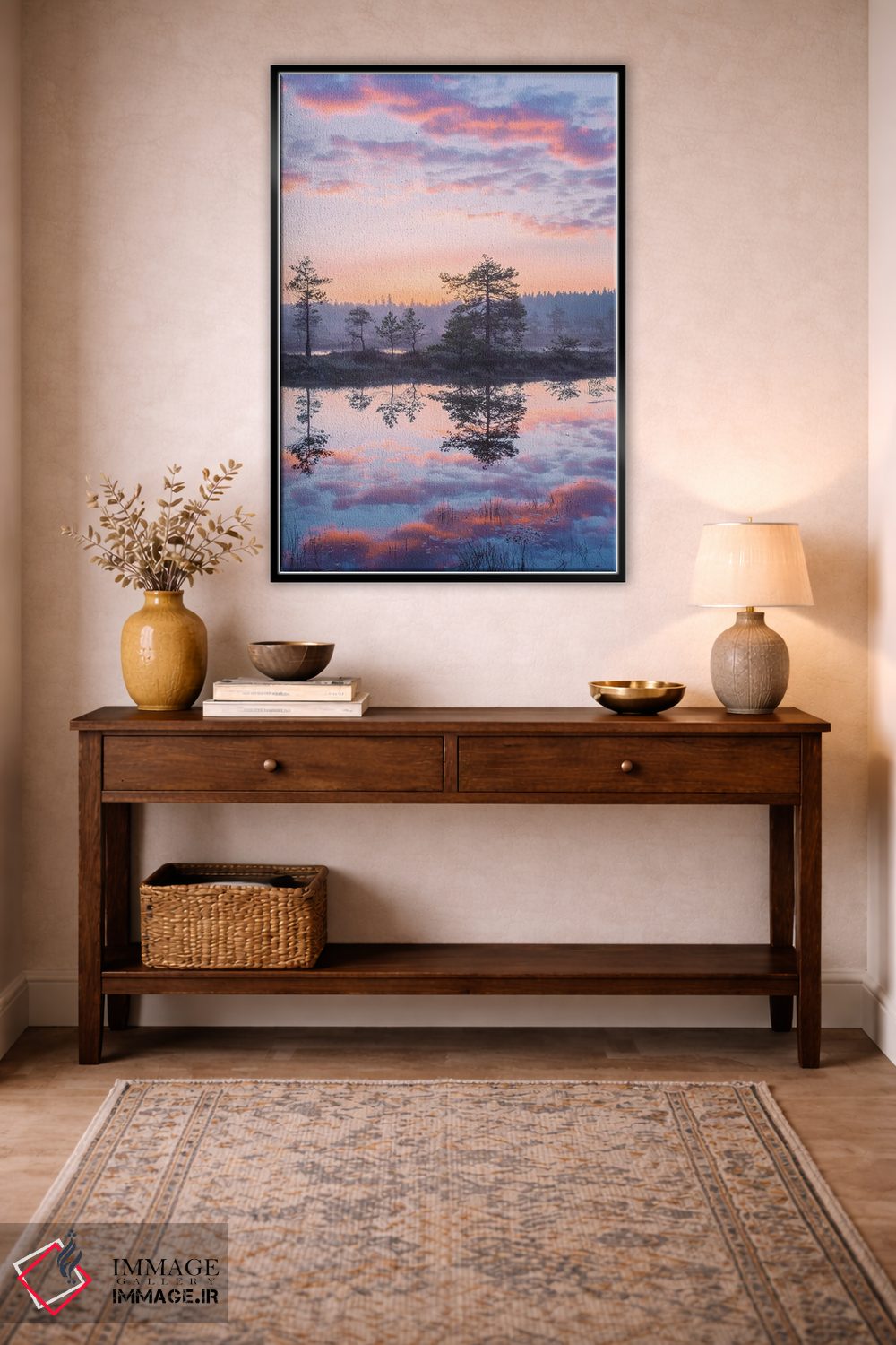 تابلو دکوراتیو تابستان پاستلی اثر لاری لوهی - D4B