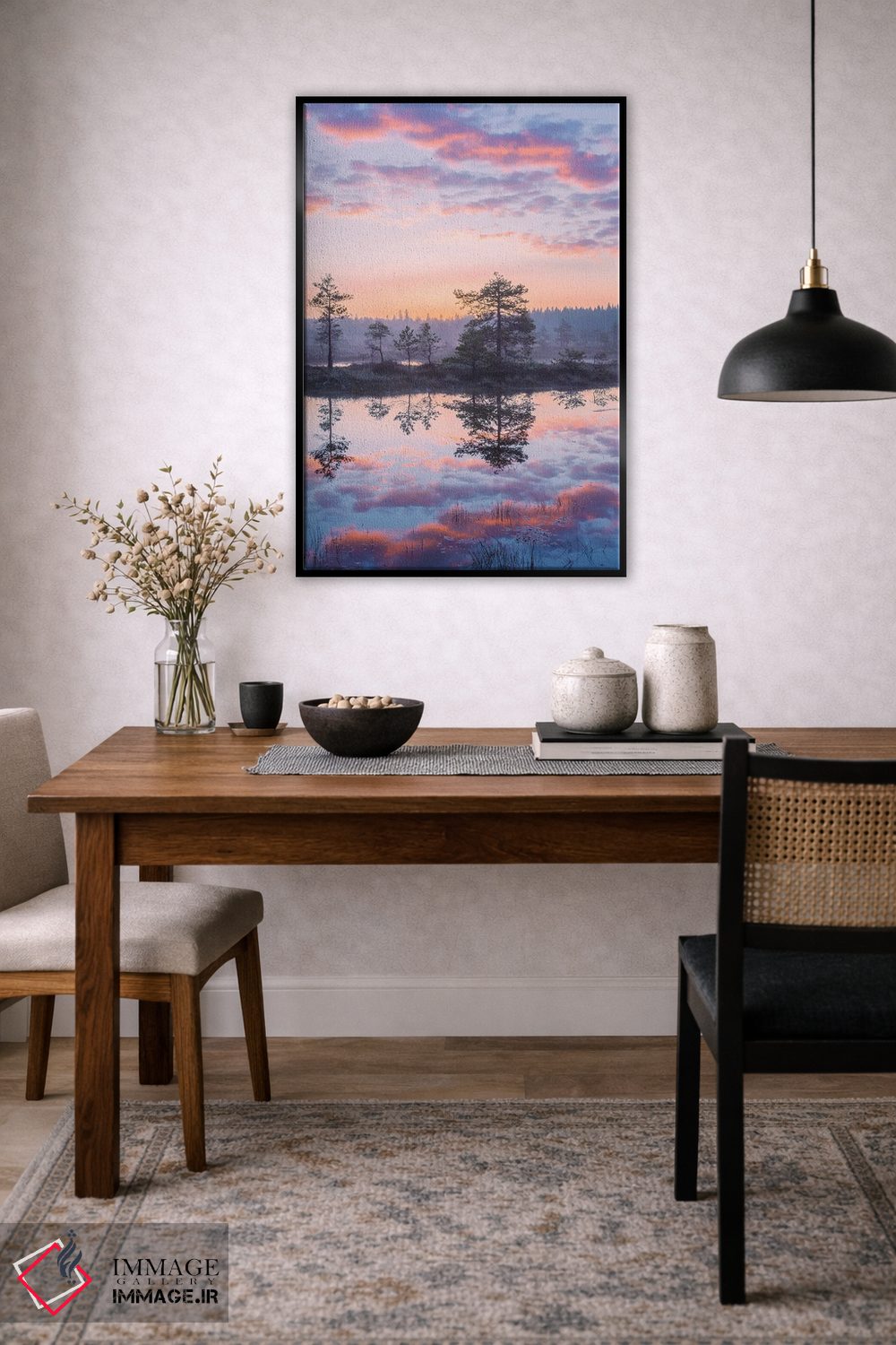 تابلو دکوراتیو تابستان پاستلی اثر لاری لوهی - D5B