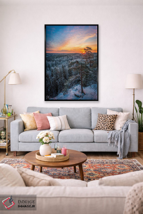 تابلو دکوراتیو نخستین نور زمستان اثر لاری لوهی - D1B
