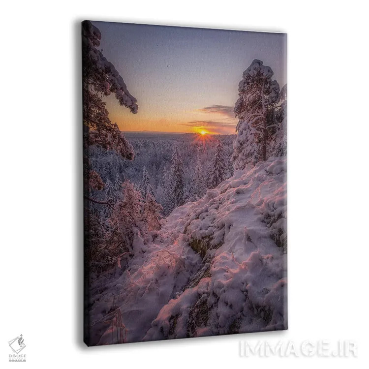 تابلو دکوراتیو صبح به خیر فنلاند اثر لاری لوهی - نمای پرسپکتیو محصول