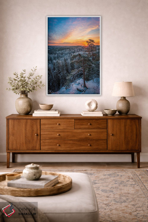 تابلو دکوراتیو نخستین نور زمستان اثر لاری لوهی - D2W