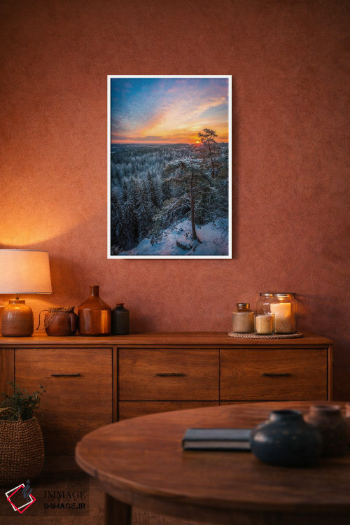 تابلو دکوراتیو نخستین نور زمستان اثر لاری لوهی - D3W