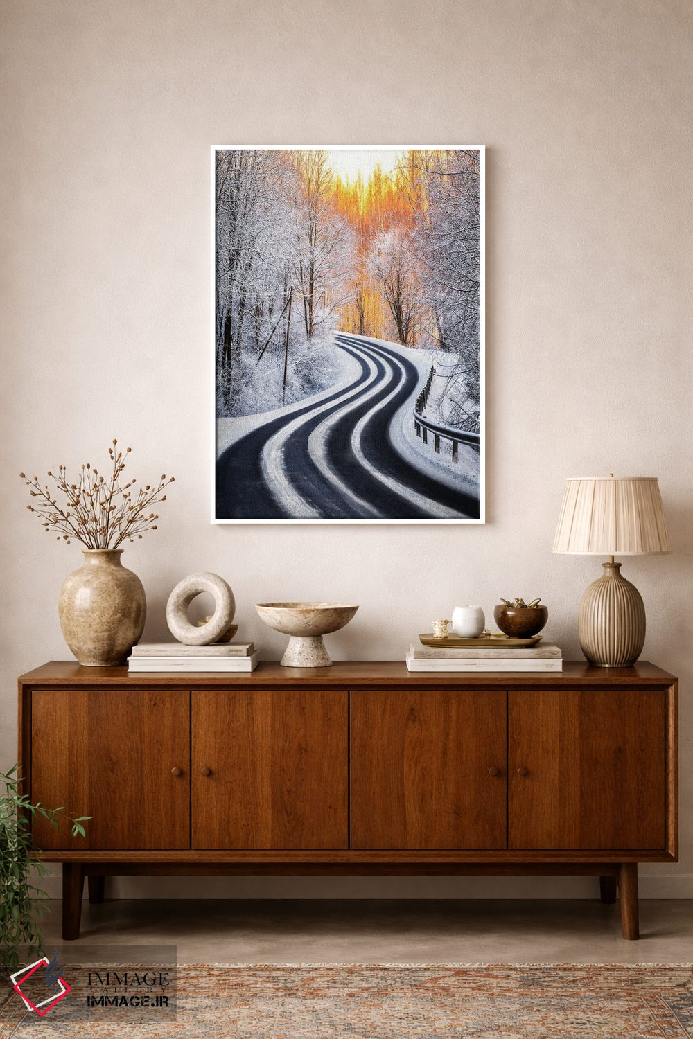 تابلو دکوراتیو منحنی ها اثر لاری لوهی - D1W