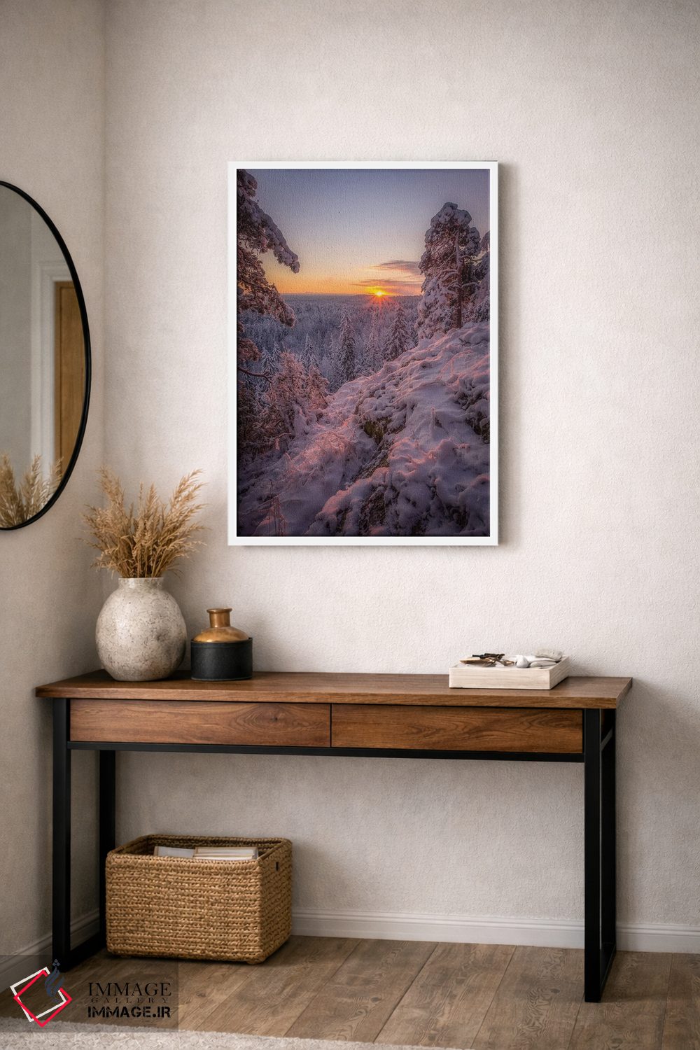 تابلو دکوراتیو صبح به خیر فنلاند اثر لاری لوهی - D3W