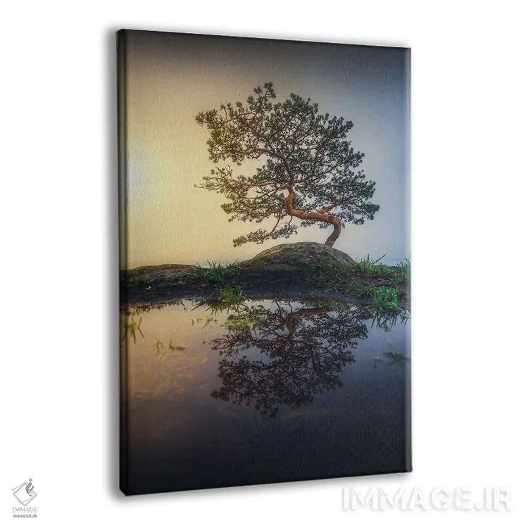 تابلو دکوراتیو بونسای اثر لاری لوهی - نمای پرسپکتیو محصول