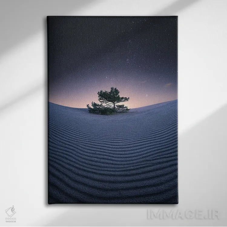 تابلو دکوراتیو زیر ستارگان اثر لاری لوهی - نمای روبهرو روی دیوار