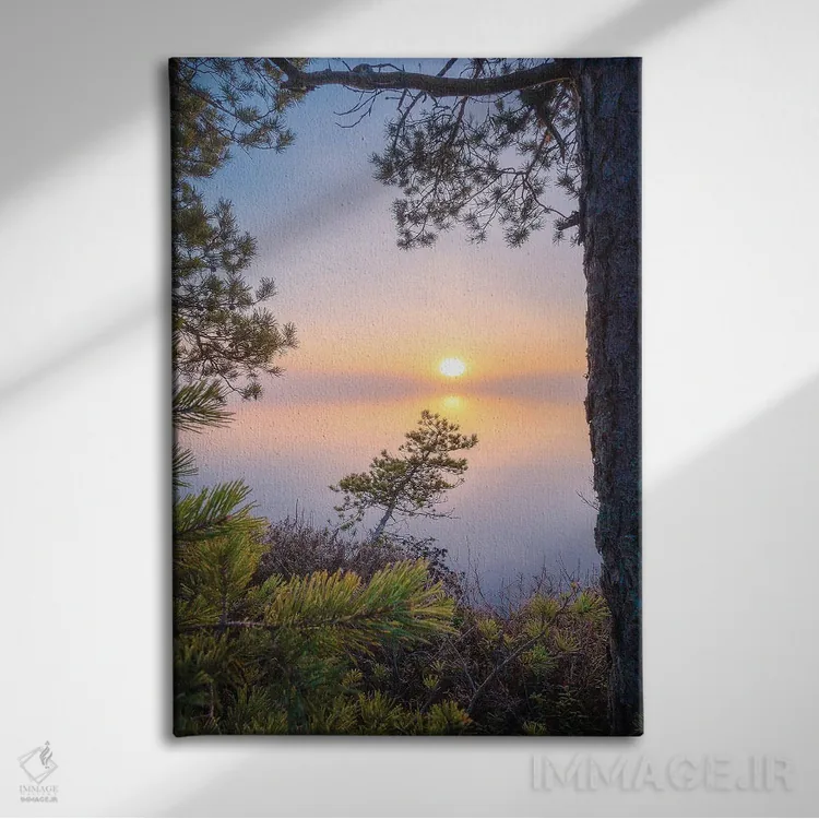 تابلو دکوراتیو کوچک اثر لاری لوهی - نمای روبهرو روی دیوار