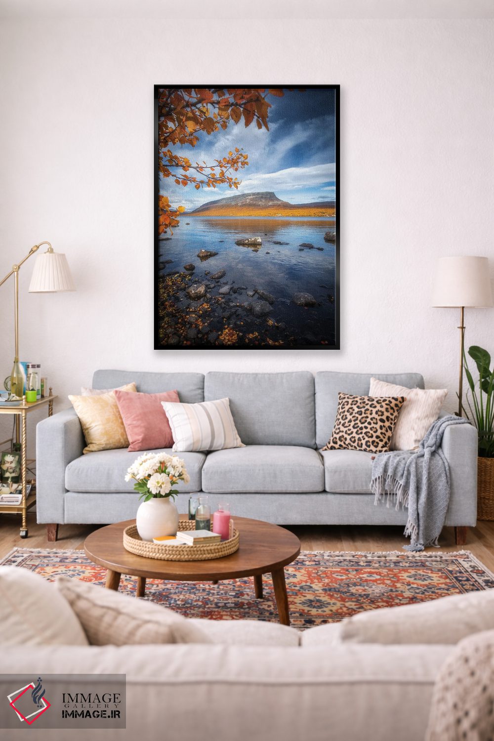 تابلو دکوراتیو کوه سائانا اثر لاری لوهی - D1B