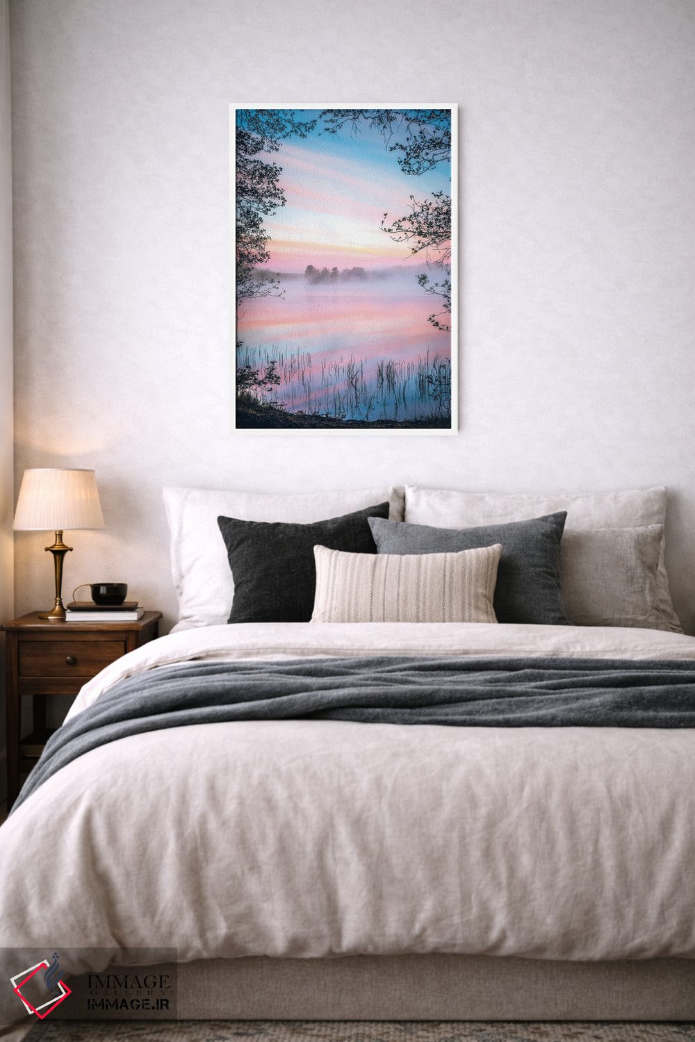 تابلو دکوراتیو آرامش صبحگاهی اثر لاری لوهی - D5W