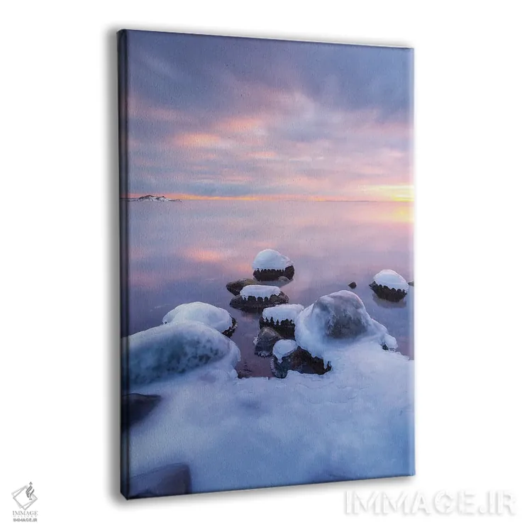 تابلو دکوراتیو پوشیده از یخ اثر لاری لوهی - نمای پرسپکتیو محصول