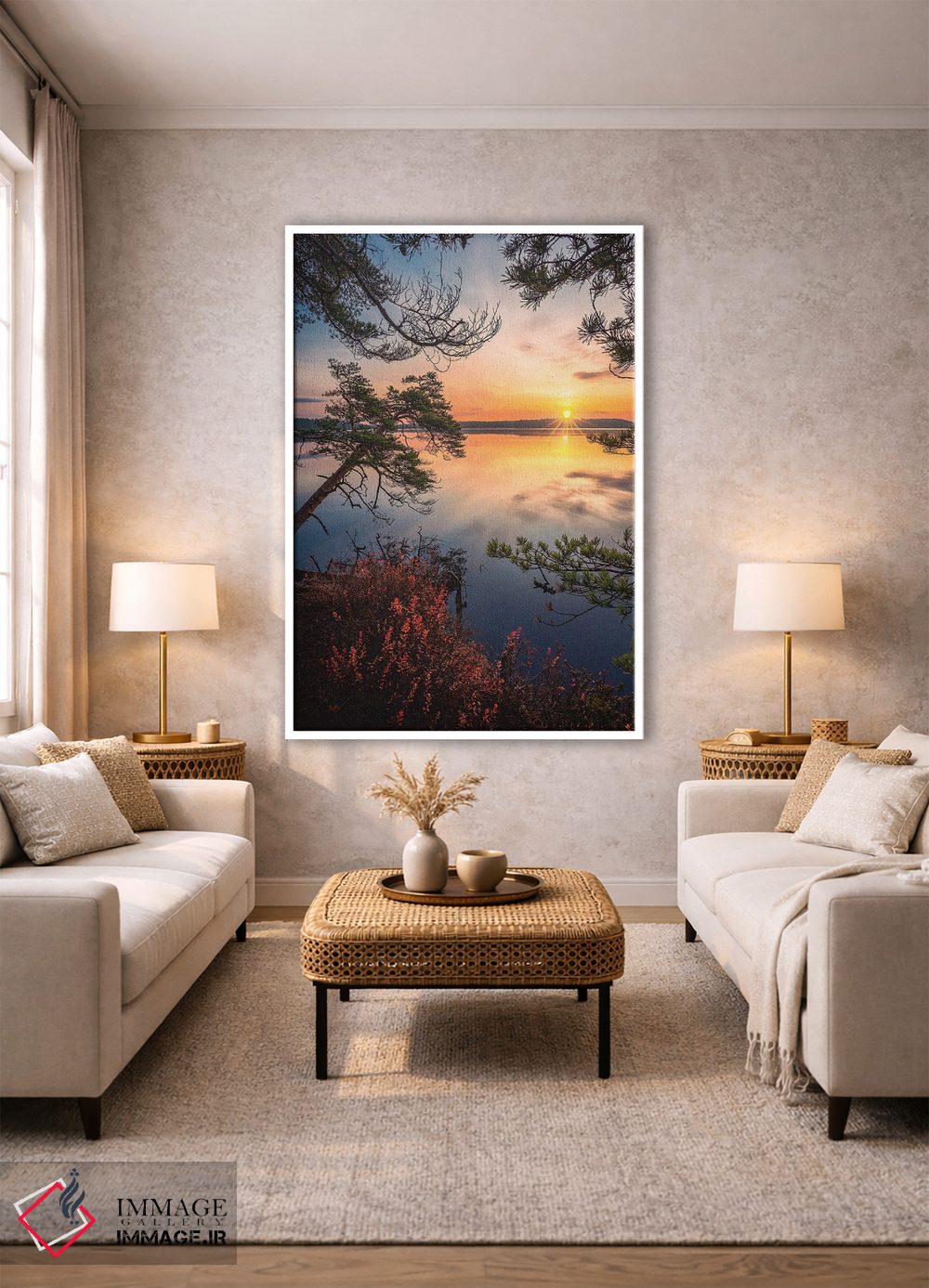 تابلو دکوراتیو دستیابی اثر لاری لوهی - D1W