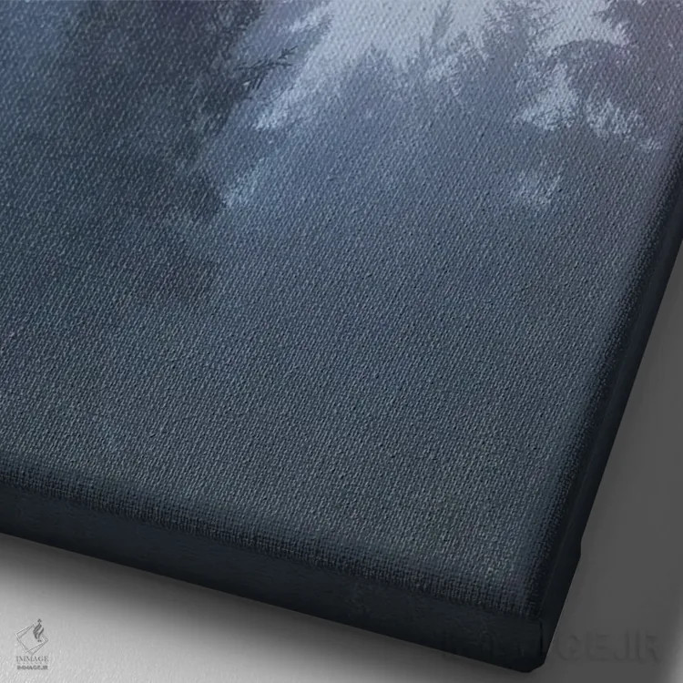 تابلو دکوراتیو مرموز اثر لاری لوهی - نمای نزدیک بافت بوم