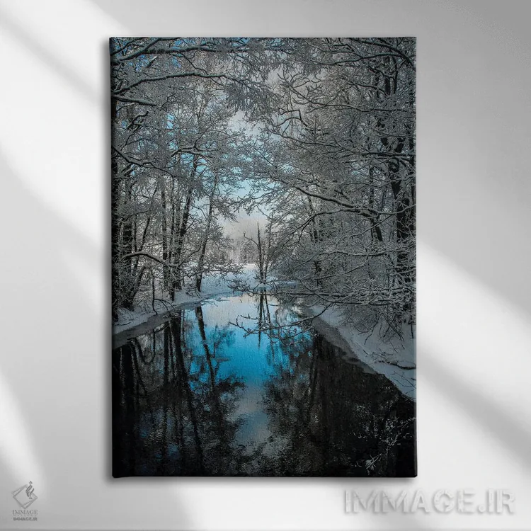 تابلو دکوراتیو روز زمستانی اثر لاری لوهی - نمای روبهرو روی دیوار