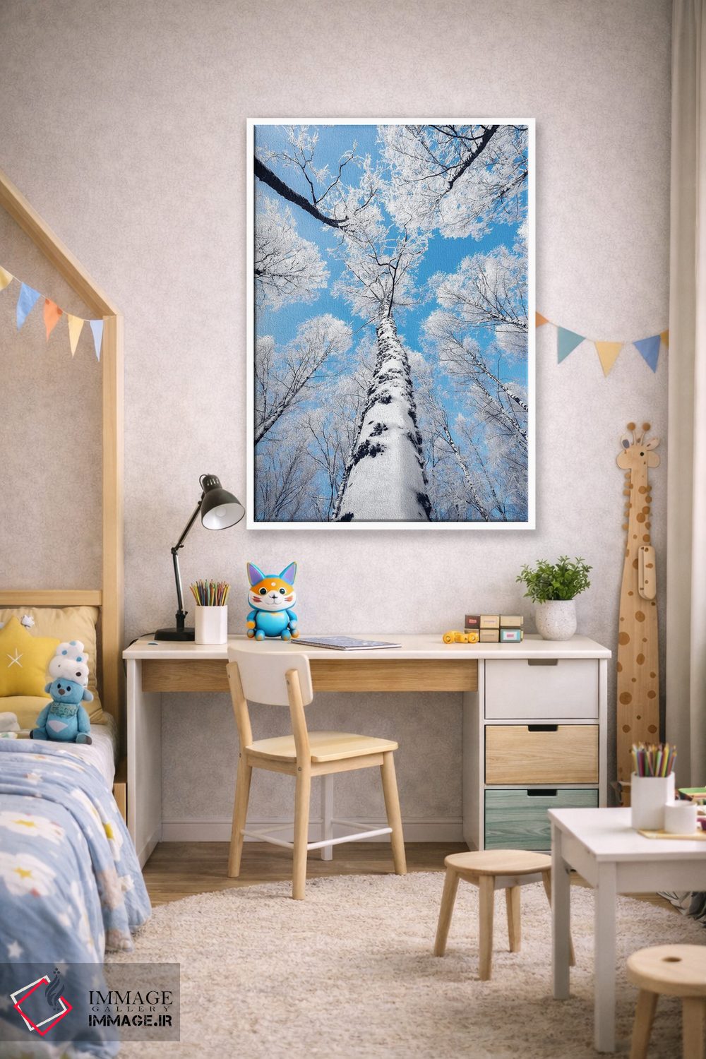 تابلو دکوراتیو لمس آسمان اثر لاری لوهی - D2W