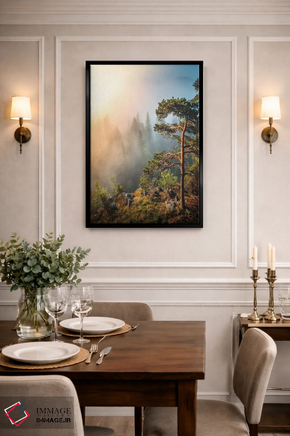 تابلو دکوراتیو مه صبحگاهی اثر لاری لوهی - D3B