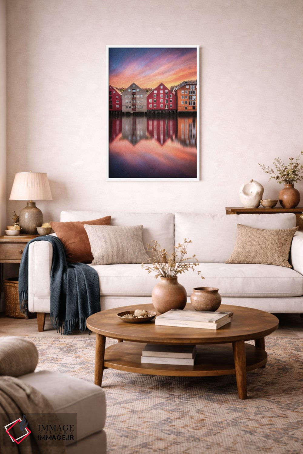 تابلو دکوراتیو تروندهیم اثر لاری لوهی - D1W