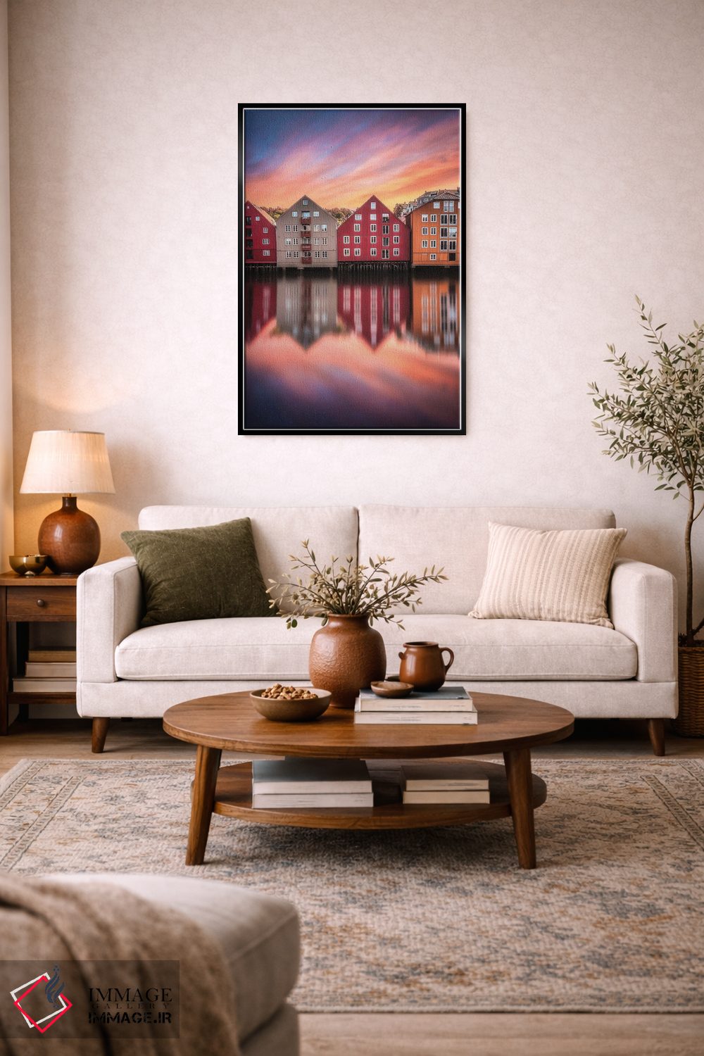 تابلو دکوراتیو تروندهیم اثر لاری لوهی - D4B