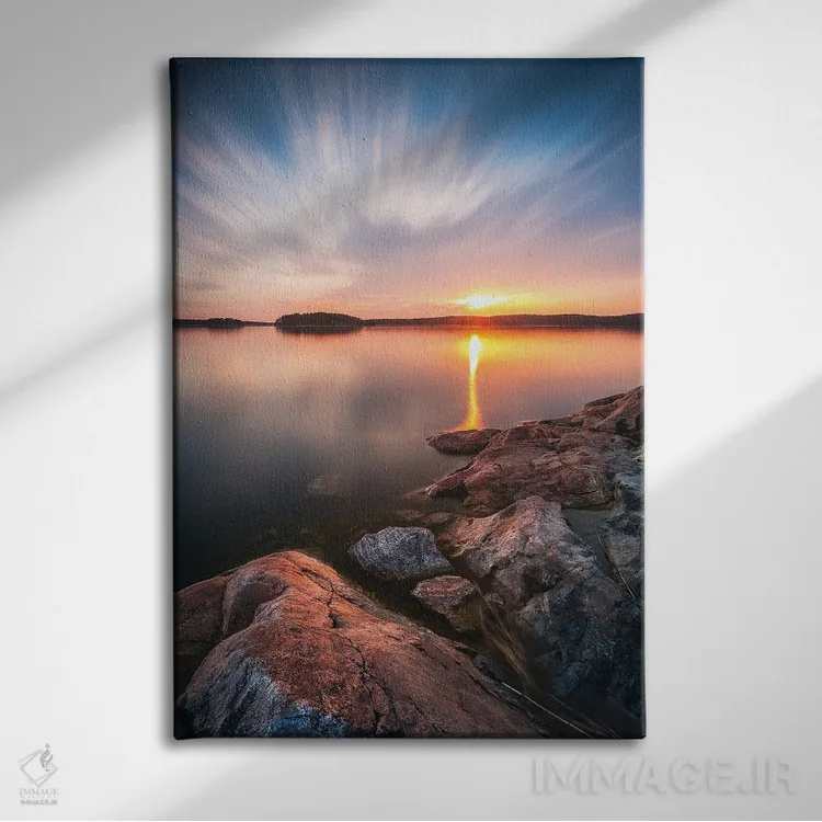 تابلو دکوراتیو ۱۷۱ ثانیه اثر لاری لوهی - نمای روبهرو روی دیوار