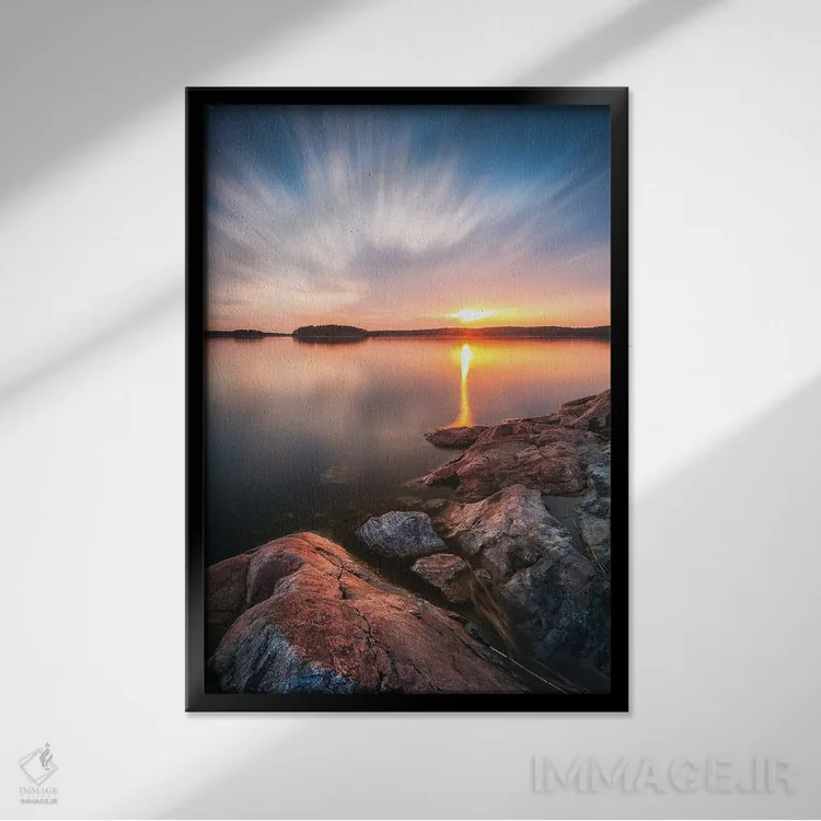 تابلو دکوراتیو ۱۷۱ ثانیه اثر لاری لوهی - نمای قابدار مشکی