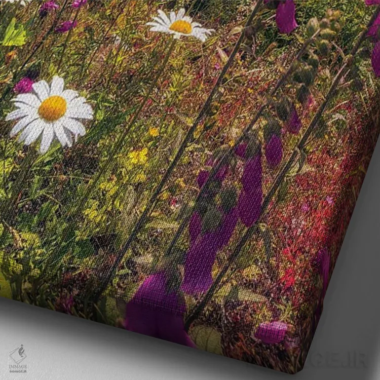 تابلو دکوراتیو روز تابستانی در لوواتنت اثر لاری لوهی - نمای نزدیک بافت بوم