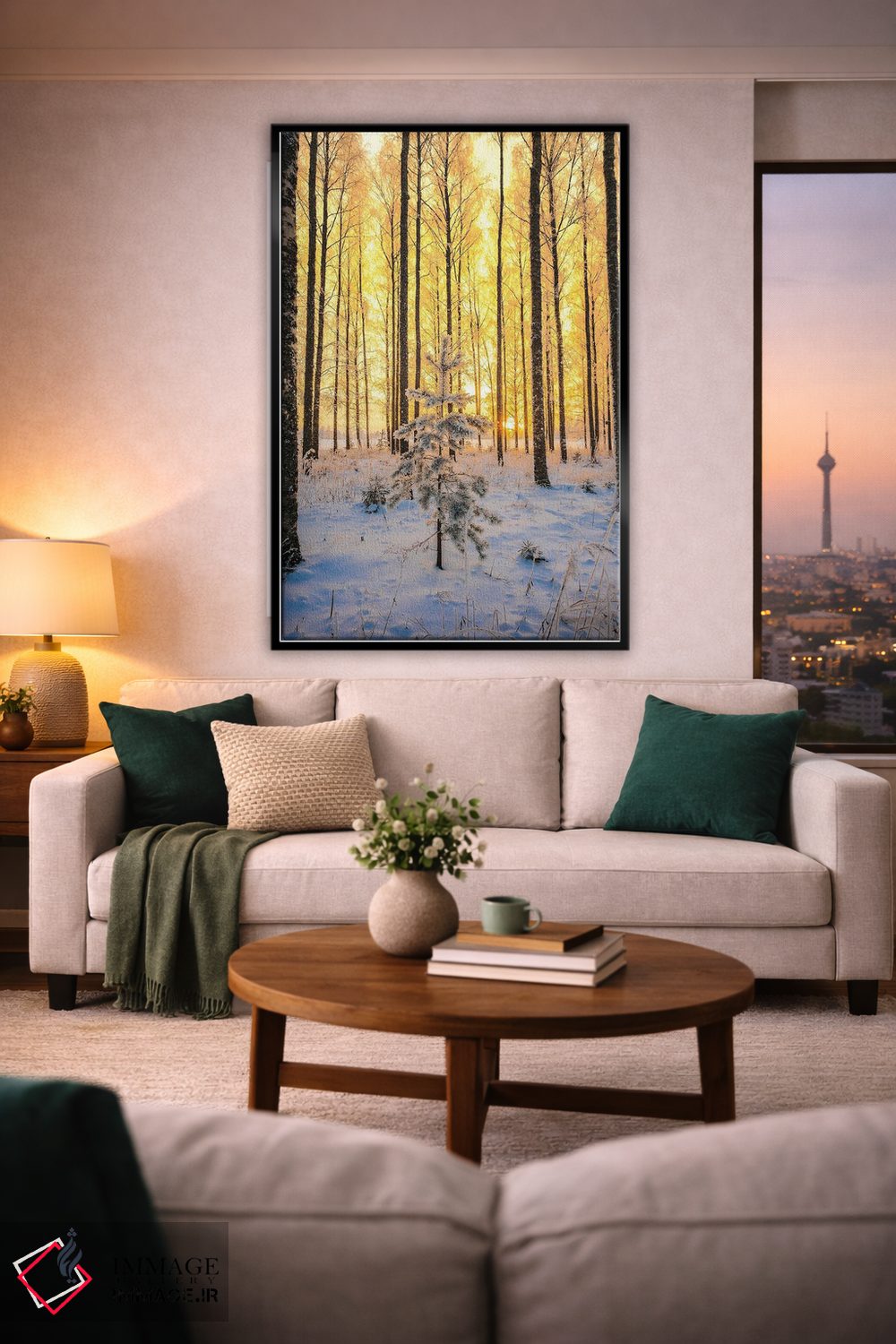 تابلو دکوراتیو کاج تنها اثر لاری لوهی - D1B