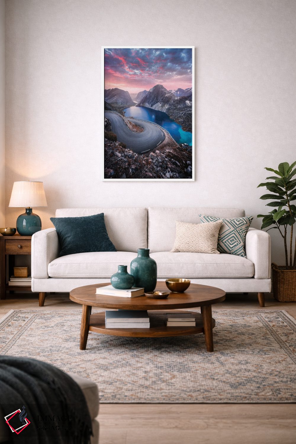 تابلو دکوراتیو جاده کوهستانی اثر لاری لوهی - D2W