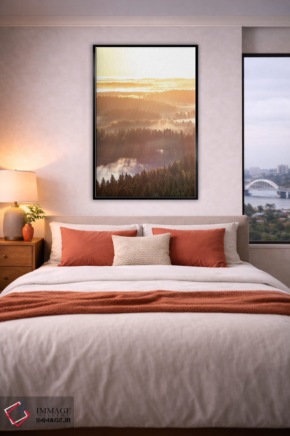 تابلو دکوراتیو پرتوهای صبحگاهی اثر لاری لوهی - D6B