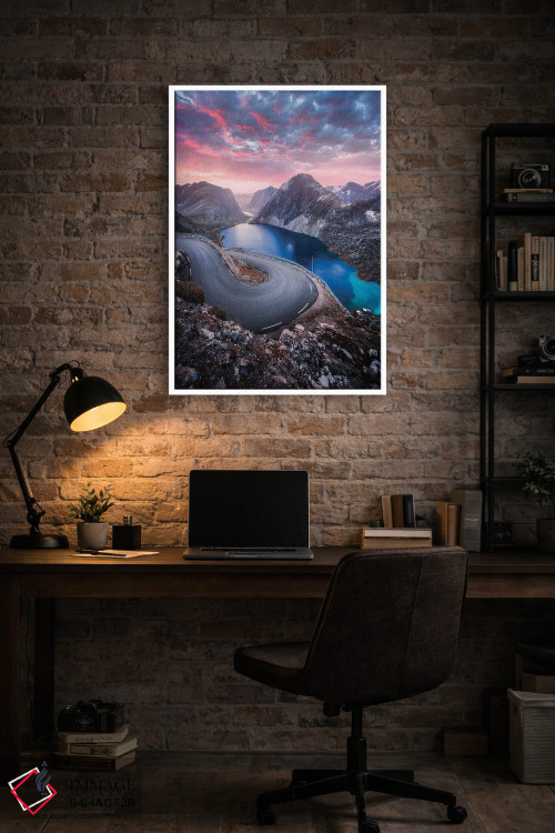 تابلو دکوراتیو جاده کوهستانی اثر لاری لوهی - D3W