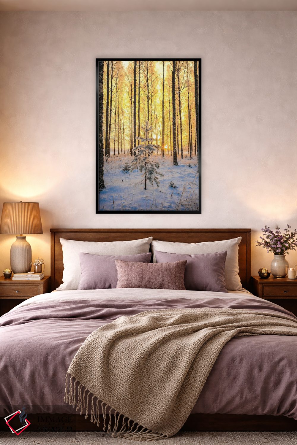 تابلو دکوراتیو کاج تنها اثر لاری لوهی - D4B