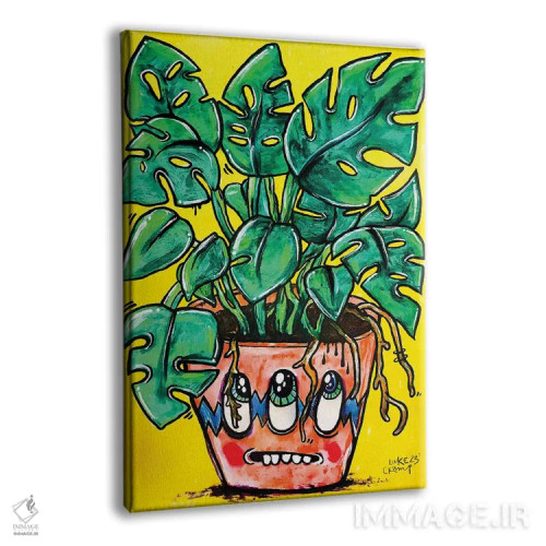 تابلو دکوراتیو مونسترا اثر لوک کرامپ - نمای پرسپکتیو محصول