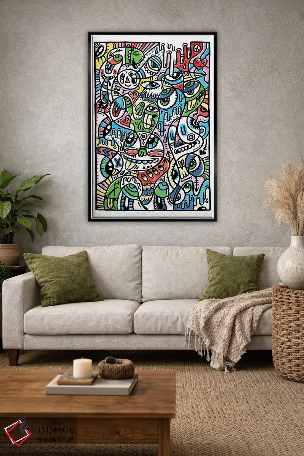 تابلو انتزاعی تفریح و بازی اثر لوک کرامپ - D1B