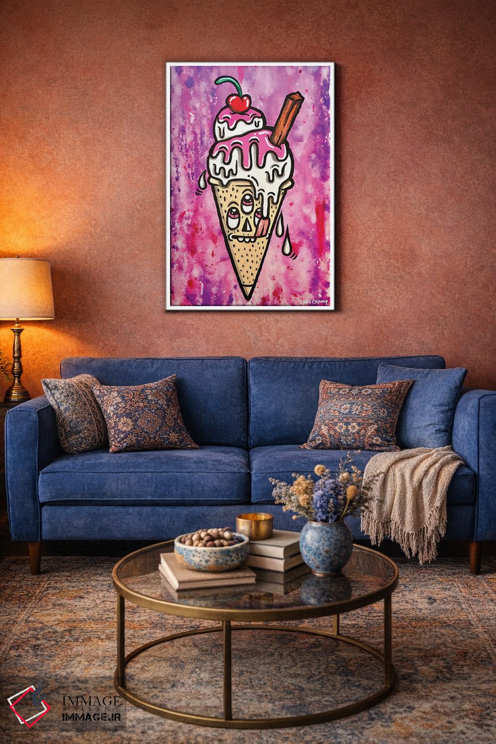 تابلو دکوراتیو چکه چکه چکه اثر لوک کرامپ - D3W