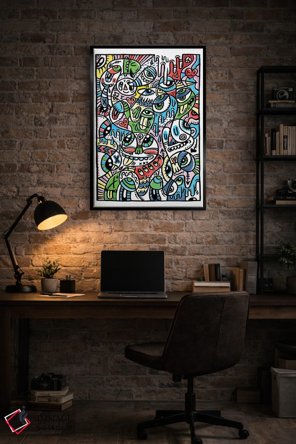 تابلو انتزاعی تفریح و بازی اثر لوک کرامپ - D5B