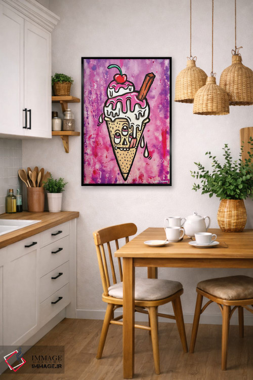 تابلو دکوراتیو چکه چکه چکه اثر لوک کرامپ - D6B