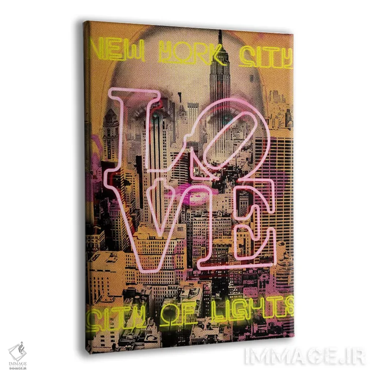 تابلو دکوراتیو چشمان نیویورک اثر لوز گرافیکس - نمای پرسپکتیو محصول