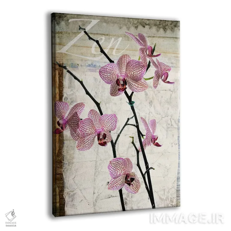 تابلو دکوراتیو ارکیده ها اثر لوز گرافیکس - نمای پرسپکتیو محصول