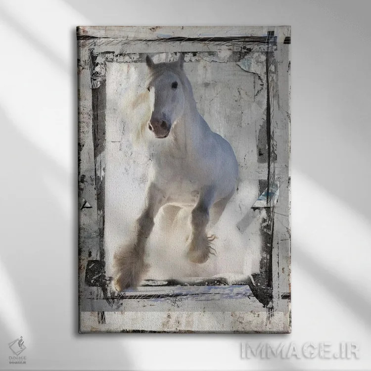 تابلو دکوراتیو ماستنگ ماکارووا اثر لوز گرافیکس - نمای روبهرو روی دیوار