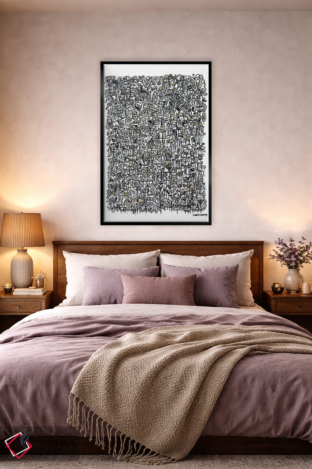 تابلو انتزاعی مه ذهنی اثر لوک کرامپ - D4B