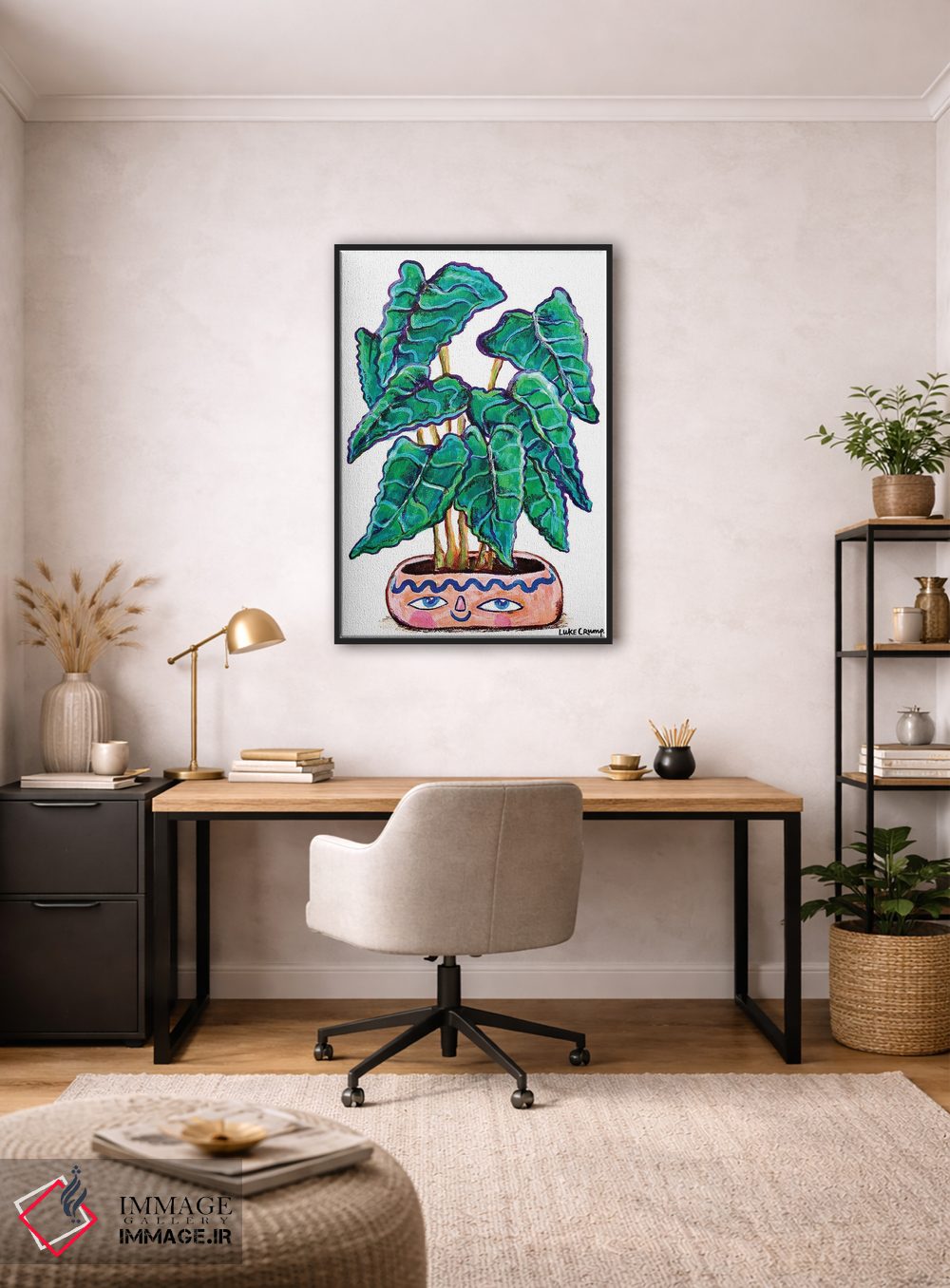 تابلو دکوراتیو آلوکاسیا اثر لوک کرامپ - D3B